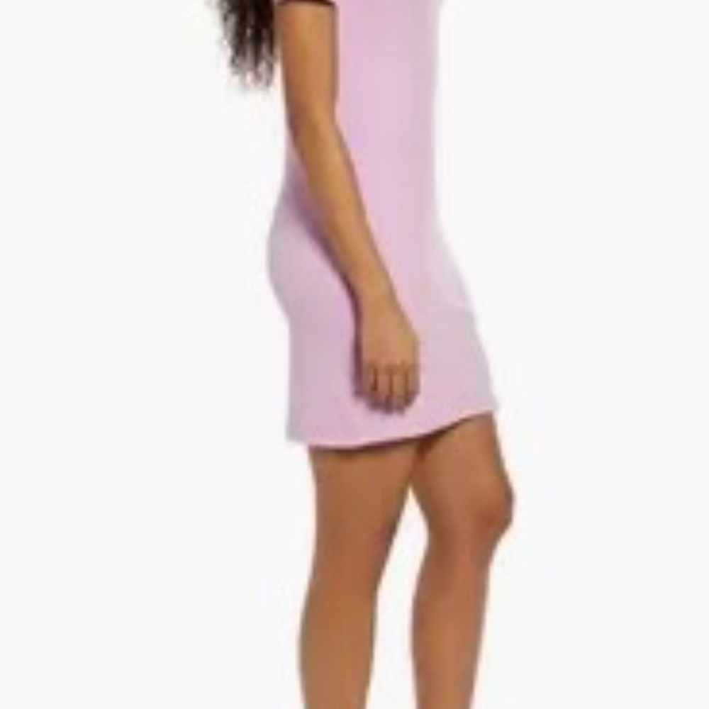Front Slit Rib T-Shirt-Dress
